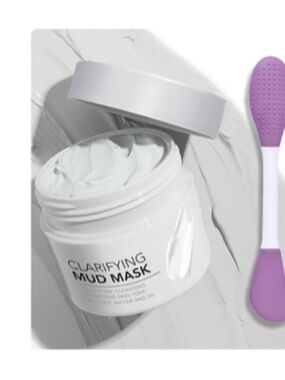 Clarifying Deep Cleansing Clay Mask - White (with Pink Applicator)